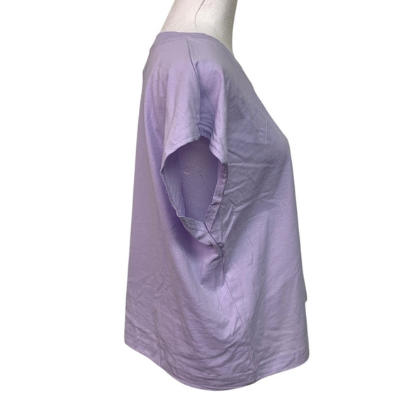 New Handprinted Womens XXL Lilac Purple 100% Cotton Rainbow Equality Muscle Tee - Picture 3 of 5